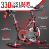 JOROTO X2 Stationary Exercise Bike | X2PRO/X4S Bluetooth Magnetische Riem Aandrijving Indoor Cycling Bike,300/330 Pond Belasting +44 Dagen Gratis Kinomap Lidmaatschap