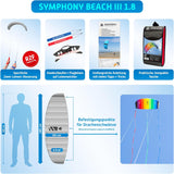 HQ Windspiration HQ Symphony Beach III 1.8 Regenboog