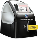 DYMO LabelWriter 450 Duo etikettenprinter 600 x 300 DPI - labelprinter (directe thermisch, 600 x 300 dpi, 71 lpm, zwart, zilver, 5,6 cm, D1)