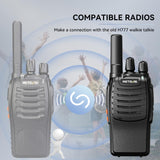 Retevis H777 Walkie Talkies, PMR446 Walkie-Talkie Oplaadbaar, Zaklamp, VOX Handsfree, USB C, Gebruiksvriendelijk, Walkie Talkies voor Winkels, Retail (Zwart, 4 Stuks)