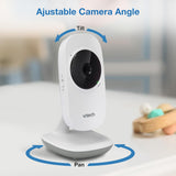 VTech VM819-2 Video Baby Monitor met 19 uur batterijlevensduur, 2 camera's, 1000 ft lange bereik, automatische nachtzicht, 2,8 inch scherm, 2-weg audio talk, temperatuursensor, stroombesparende modus