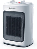 Pro Breeze Keramische Ventilatorkachel 2000W – Elektrische Verwarming met Automatische Oscillatie, Overhittingbescherming en 3 Warmtestanden - Fan Heater - Wit