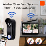 Videodeurbel Wifi Video Intercom 1080P Draadloze Deurbel Intercom Met Camera 7 Inch Touchscreen Monitor Lange Standby Video Deurtelefoon Makkelijke Installatie