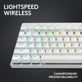 Logitech G PRO X TKL LIGHTSPEED Draadloos gamingtoetsenbord - Wit - UK - TACTILE