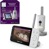 Philips Avent Connected-babyfoon met HD-camera 1080p en gratis app-ondersteuning, infrarood nachtzicht, twee-weg audio, onbeperkt bereik, Secure Connect-systeem, 12 uur in Eco-modus (model SCD923/26)