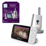 Philips Avent Connected-babyfoon met HD-camera 1080p en gratis app-ondersteuning, infrarood nachtzicht, twee-weg audio, onbeperkt bereik, Secure Connect-systeem, 12 uur in Eco-modus (model SCD923/26)