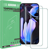 AOKUMA Gehard glas, compatibel met Google Pixel 9 Pro XL, [2 stuks] displaybeschermfolie voor Pixel 9 Pro XL [0,26 mm] [extreem krasbestendig] [High Definition] [eenvoudig te installeren]