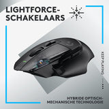 Logitech G G502 X LIGHTSPEED Draadloze Gaming Muis - Optische muis met LIGHTFORCE, hybride, optisch-mechanische schakelaars, HERO 25K gaming sensor, voor PC - macOS/WIndows - Zwart