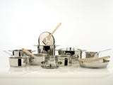 Alessi POTS&PANS 7-DELIGE SET, Zilver