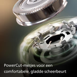 Philips Shaver Series 3000 - Elektrisch Wet & Dry scheerapparaat voor heren met SkinProtect-technologie, uitklapbare baardtrimmer, draadloos scheerapparaat, kleur Dark Moon (model S3145/00)