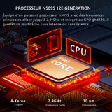 Morostron 15,6 inch laptop touchscreen met hoogwaardige volledig metalen behuizing, 16 GB DDR4 + 512 GB SSD, N95 quad-core processor op 3,4 GHz, 1920 × 1080