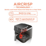 Ninja AF141 Air Fryer Pro 4-in-1 met 5 QT-capaciteit, luchtbakken, braden, opwarmen, dehydrateren, luchtknapperige technologie met 400F voor hete, knapperige resultaten in slechts enkele minuten,