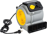 Vacmaster Air Mover Bladblazer 124 W met 3 snelheden, stil, klein en licht voor het koelen, ventileren, drogen en reinigen van water