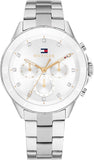 Tommy Hilfiger Collectie analoog quartzhorloge met meerdere functies en roestvrijstalen bandje voor dames, 1782707