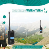 Retevis RA89 Hamradio, Krachtig, IP68 Waterdicht, Dual-band Amateurradio, VFO, 2500 mAh Batterij, Type-C Oplaadbare Walkietalkie, Eenvoudig te Koppelen voor Noodhulp, Off-road (2 Stuks, Zwart)