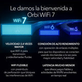 NETGEAR Netwerksysteem Mesh WiFi 7 Quad-Band Orbi 970 (RBE972S), router met 1 satellietextender, bereik tot 440 m², 200 apparaten, 10 gig-internetpoort, BE27000 802.11be (tot 27 Gbps)