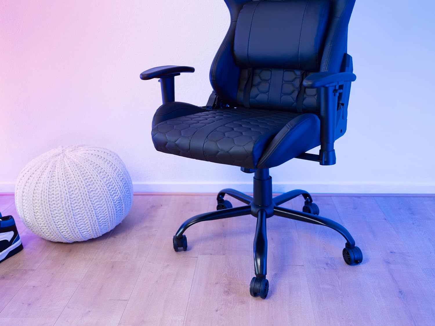 Trust Gaming GXT 708R Resto Gaming Chair, 360° Gaming Stoel, Bureaustoel met Verwijderbare Kussens, In Hoogte Verstelbare Stoel voor Office, Computer, PC, Vergrendelbare Stoel – Rood