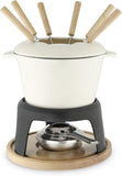 Twine 5998 Gietijzeren Fondue Set Kaasbereiding, Wit