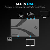 SABRENT Thunderbolt 4-hub met 60 W laadfunctie voor laptops, USB-C dock, ondersteunt 2 x 4K-monitoren met 60 Hz of 1 x 4K-monitor met 144 Hz, 5 K/6 K/8 K @ 60 Hz (DSC), gecertificeerde TB4-kabel met