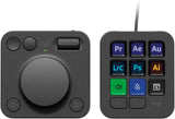 Logitech MX Creative Console,programmeerbaar toetsenblok met 9 aanpasbare lcd-toetsen en draaiknop voor grafisch ontwerp,videobewerking,fotografie,gebruik met Adobe,Zoom,Spotify en meer-Grafiet