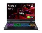 Acer Nitro 5 AN517-55-74QE Gaming Laptop 17,3 inch Full HD IPS 144 Hz, Gamer Laptop (Intel Core i7-12650H, NVIDIA GeForce RTX 4060, 16 GB RAM, 512 GB SSD, Windows 11) - Gaming PC Zwart