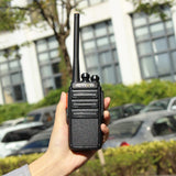 Retevis RT24 Vergunningsvrije Portofoon 16 Kanalen PMR446 Walkie Talkies CTCSS/DCS VOX Oplaadbaar Walkie Talkie met Headset en USB-laadstation (2 Paar, Zwart)