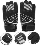 Toddmomy Voetbal Keepershandschoenen Voetbal Aanbod Keeper Handschoen Handbescherming Van De Keeper Handschoen Voor Voetballers Handbeschermer Trainen Sport Benodigdheden Black Pu