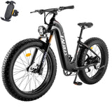 [ Officieel] Fafrees F26 CarbonX E-bike heren met 48 V 22,5 Ah accu, 26 x 4,8 inch Fatbike E-mountainbike, elektrische fiets 26 inch 95 N.m, fat e-bike tot 140 km, elektrische fiets dames