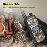 Retevis EZTalk 62 Walkie-talkies, Walkie-talkies voor Volwassenen met Één Sleuteldemping, 7 Jachtoproepen, IP67 Waterdicht, 2200 mAh, Tweewegradio voor Jacht, Buitenavontuur (2 Stuks, Camouflage)