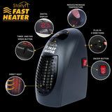 Starlyf Fast Heater Draagbare elektrische kachel, 400 W, verwarming voor het stopcontact, laag verbruik (zwart)