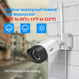 【5MP camera + 10 kanalen】Hiseeu draadloos beveiligingscamerasysteem, 5MP PTZ-camera + Bullet Camera CCTV-camerasysteem met 2-weg audio, IP66 waterdicht, kleur nachtzicht, bewegingsdetectie, 1 TB HDD