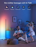 Govee Vloerlamp, led, Wifi, RGBIC, staande lamp, werkt met Alexa en Google Assistant, gestuurd met de app, 16 miljoen kleuren, 58 scènemodi, muziekmodi, DIY-modus voor slaapkamer, woonkamer of gaming