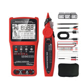 Netwerkkabel tester met 3 externe multimeter VFL, CAT5 CAT6 kabel Toner Ethernet-kabeltester, lengtetest, RJ45-netwerktester voor telefoon, ethernet, video, PoE Ethernet-draadtracer glasvezeltester