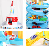 DIY Auto Avontuur Speelgoed Meerlaags Flexibele Racebanen Speelgoed Set Stadsparkeerplaats Race Track Auto Set 360° Rotatie Educatief Speelgoed Kerstmis Verjaardag Met Lichten,Multicoloured