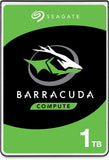 Seagate BarraCuda, 1 TB, Interne Harde Schijf, 2,5", SATA 6 GB/s, 5400 RPM, 128 MB cache, voor PC & laptop, FFP (ST1000LM048)