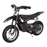 Razor Kids Elektrische Motorfiets - MX125 Dirt Rocket Bike voor Kinderen 7+ met 13km/h Maximale Snelheid & 40 Minuten Rijtijd, 100W Berijdbaar met 12V 5Ah Batterij en 12" Luchtbanden - Zwart