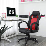 SONGMICS OBG56BR gamingstoel, zwart/rood