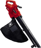 Einhell Elektrische bladzuiger GC-EL 3024 E (zuig-/blaasfunctie, zuigbuis Ø75 mm, zuigkracht 650 m³/h, hakselfunctie10:1, blaassnelheid 240 km/h, opvangzak 40 L)