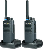 Retevis P1 Walkie Talkie DMR, Professionele Portofoon Lange Afstand, Bidirectionele Radio Superhet, Zenden Onderbreken Relais, 2500mAh Draagbare Radio Digitale voor Logistiek (zwart, 2 stuks)