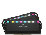 Corsair DOMINATOR PLATINUM RGB DDR5 64GB (2x32GB) 6000MHz C40 Intel-Geoptimaliseerd Desktopgeheugen (Gepatenteerde CORSAIR DHX Koeling, 12 Ultraheldere CAPELLIX RGB LED's) Zwart