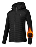 MoFiz Fleecejack voor dames, sportjas, wandeljas, outdoorjas, hardlopen, winter, ademend, hybride jas, vrijetijdsjas