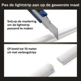 Philips Hue Ambiance Gradient Lightstrip 2 Meter - Wit en Gekleurd Licht - LED Strip Werkt met Alexa en Google Home - Verbind met Bluetooth of Bridge - Dimbaar - Basis