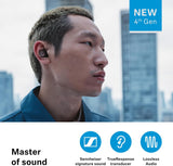 Sennheiser Consumer Audio MOMENTUM True Wireless 4 slimme oordopjes met Bluetooth 5.3, kristalhelder geluid, comfortabel ontwerp, batterijduur van 30 uur, adaptieve ANC, LE en Auracast - zwart koper