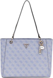 GUESS Noelle Noel Tote Light Blue Logo