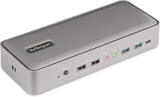 StarTech.com Dual-Laptop USB-C KVM Docking Station, Dual Monitor 4K 60Hz DisplayPort KVM Dock, 5-Port USB Hub, GbE, 90W/45W Power Delivery voor Twee Laptops, Windows/Mac (129UE-USBC-KVM-DOCK)