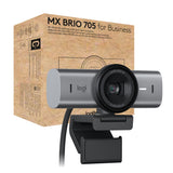 Logitech MX Brio 705 for Business 4K Webcam with Auto Exposure Correction, Ultra HD, Auto-Framing, Show Mode, USB-C, Works with Microsoft Teams, Zoom, Google Meet - Black