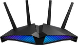 Asus AX5400 WiFi 6 RT-AX82U Dualband Gigabit Wireless Internet Router, Aura RGB, games en streaming, AiMesh compatibel, veiligheid voor een leven lang internet