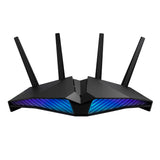 Asus AX5400 WiFi 6 RT-AX82U Dualband Gigabit Wireless Internet Router, Aura RGB, games en streaming, AiMesh compatibel, veiligheid voor een leven lang internet