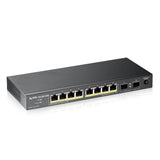 Zyxel 10-Poorts Gigabit Unmanaged PoE+ Switch [8-poorts met 130 Watt budget] - Zonder ventilator [GS1100-10HP]