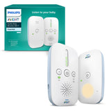 Philips Avent DECT-babyfoon - Storingsvrije verbinding - Energiebesparende ECO-modus - Geluidsniveaulampjes - Bereik tot 330 meter - Tot 24 uur gebruiksduur - Nachtlampje - SCD503/26 - Wit